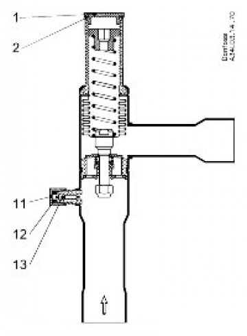 Regulator de presiune Danfoss, KVR